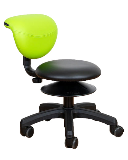 Erzieherhocker smoover mini 32 cm Ø, Sitzhöhe 32 - 38 cm mit Kunstlederbezug