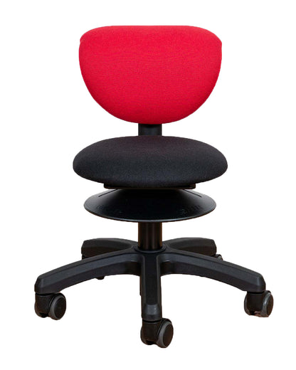 Erzieherhocker smoover mini 32 cm 3D-Mechanik (Wackelfunktion) Ø, Sitzhöhe 32 - 38 cm mit Kunstlederbezug