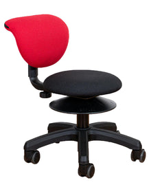 Erzieherhocker smoover midi 37 cm Ø, in 3 versch. Sitzhöhen (32-38 | 33-42 | 37-49  cm) mit Polsterbezug