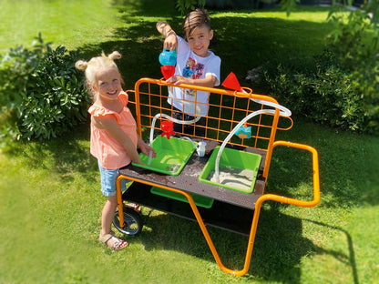 Table d'eau mobile, 2 bacs, mur et pompe