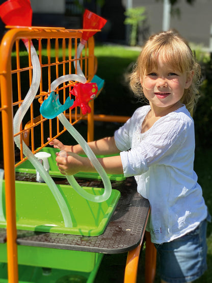 Table d'eau mobile, 2 bacs, mur et pompe