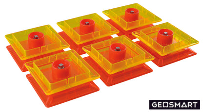 Magnet Geos Spinner, 6 Stück