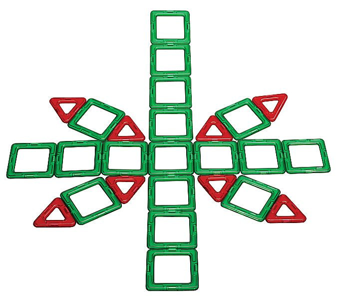 Triangles magnétiques Geos, 6 pièces