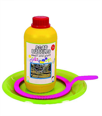 Seifenblasen Set 1l+Teller+Ringe