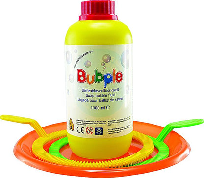 Seifenblasen Set 1l+Teller+Ringe