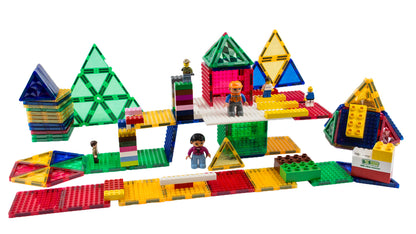 Blocs de construction magnétiques - jeu de blocs de construction à emboîter, 404 pièces.