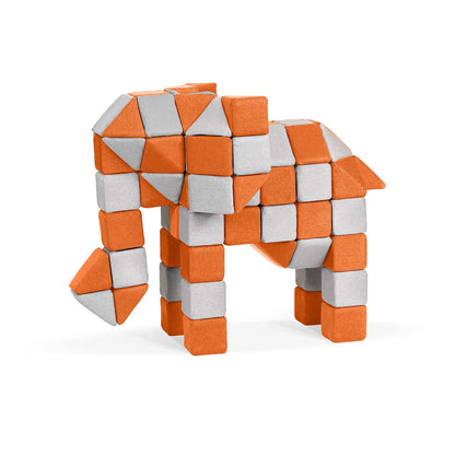 Jolly Heap, 100 pièces de blocs de construction magnétiques créatifs, 4 formes et 36 combinaisons de couleurs différentes