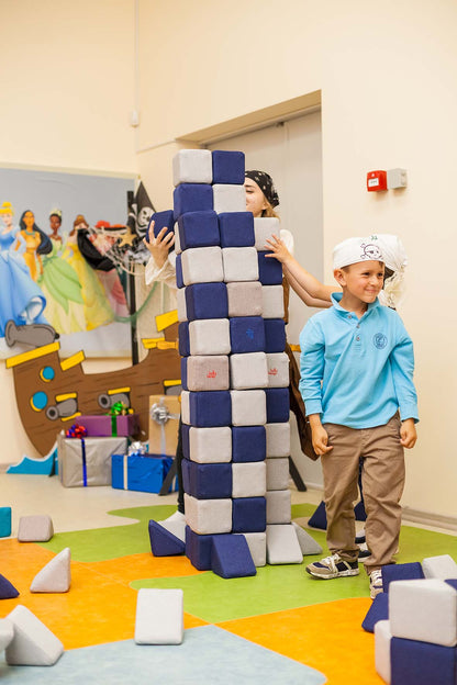 Jolly Heap 32-piece magnetic building blocks, extra set with 2 special shapes in 36 different color combinations