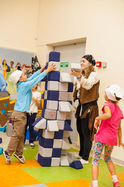 Jolly Heap, 100 pièces de blocs de construction magnétiques créatifs, 4 formes et 36 combinaisons de couleurs différentes