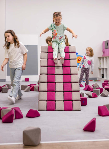 Jolly Heap, 24 mini blocs de construction magnétiques, 2 formes et 36 combinaisons de couleurs différentes