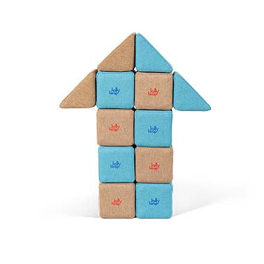 Jolly Heap 12-piece magnetic building blocks Pixi 2 shapes in 36 different color combinations