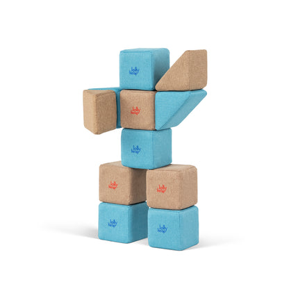 Jolly Heap 12-piece magnetic building blocks Pixi 2 shapes in 36 different color combinations