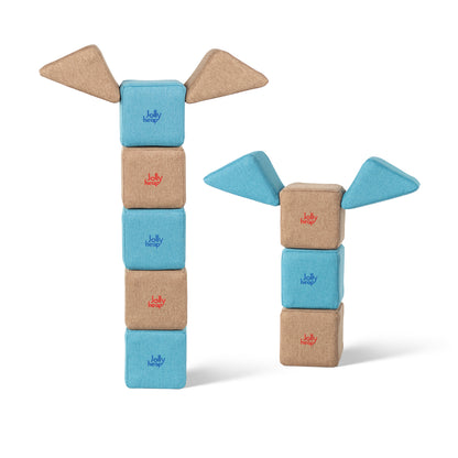 Jolly Heap 12-piece magnetic building blocks Pixi 2 shapes in 36 different color combinations