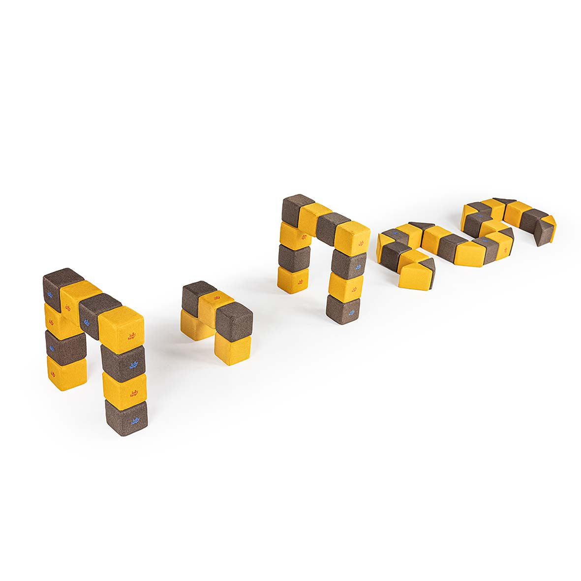 Jolly Heap, 24 mini blocs de construction magnétiques, 2 formes et 36 combinaisons de couleurs différentes