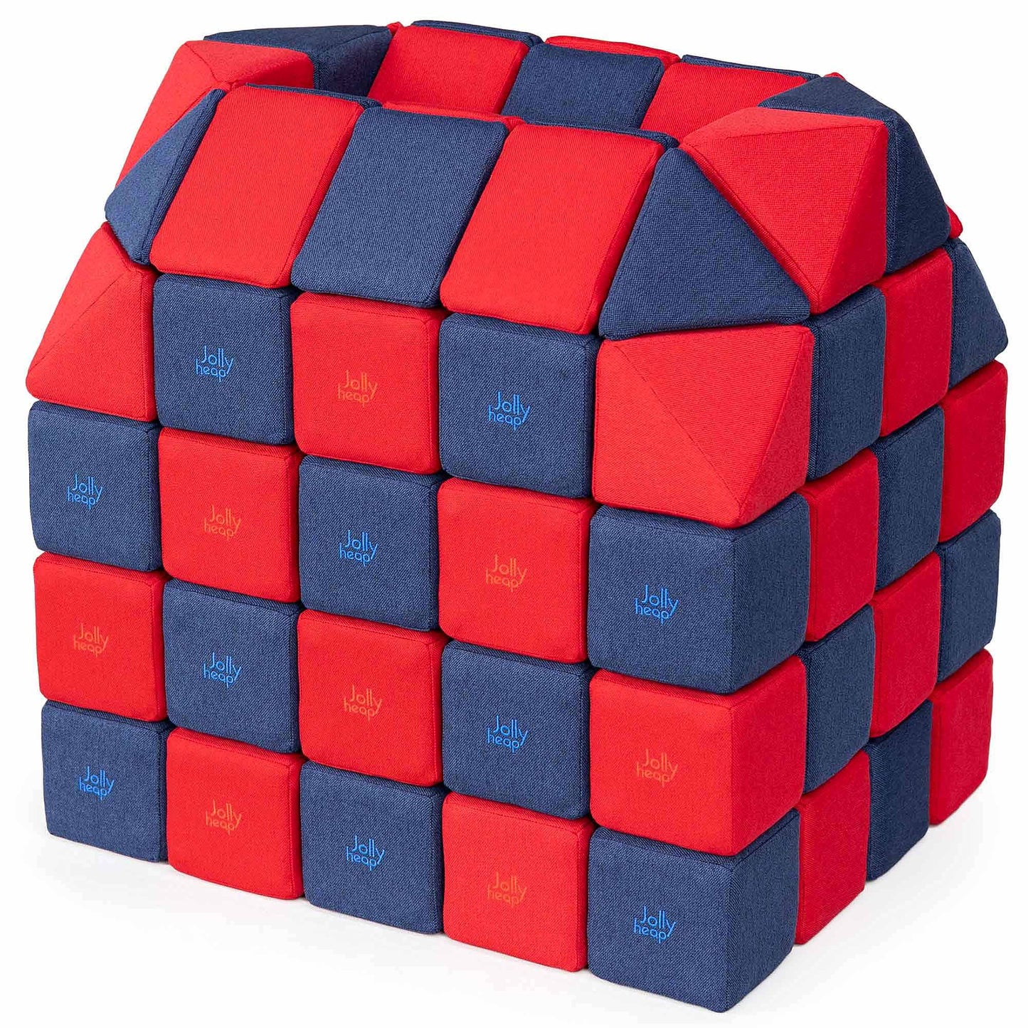 Jolly Heap, 24 mini blocs de construction magnétiques, 2 formes et 36 combinaisons de couleurs différentes