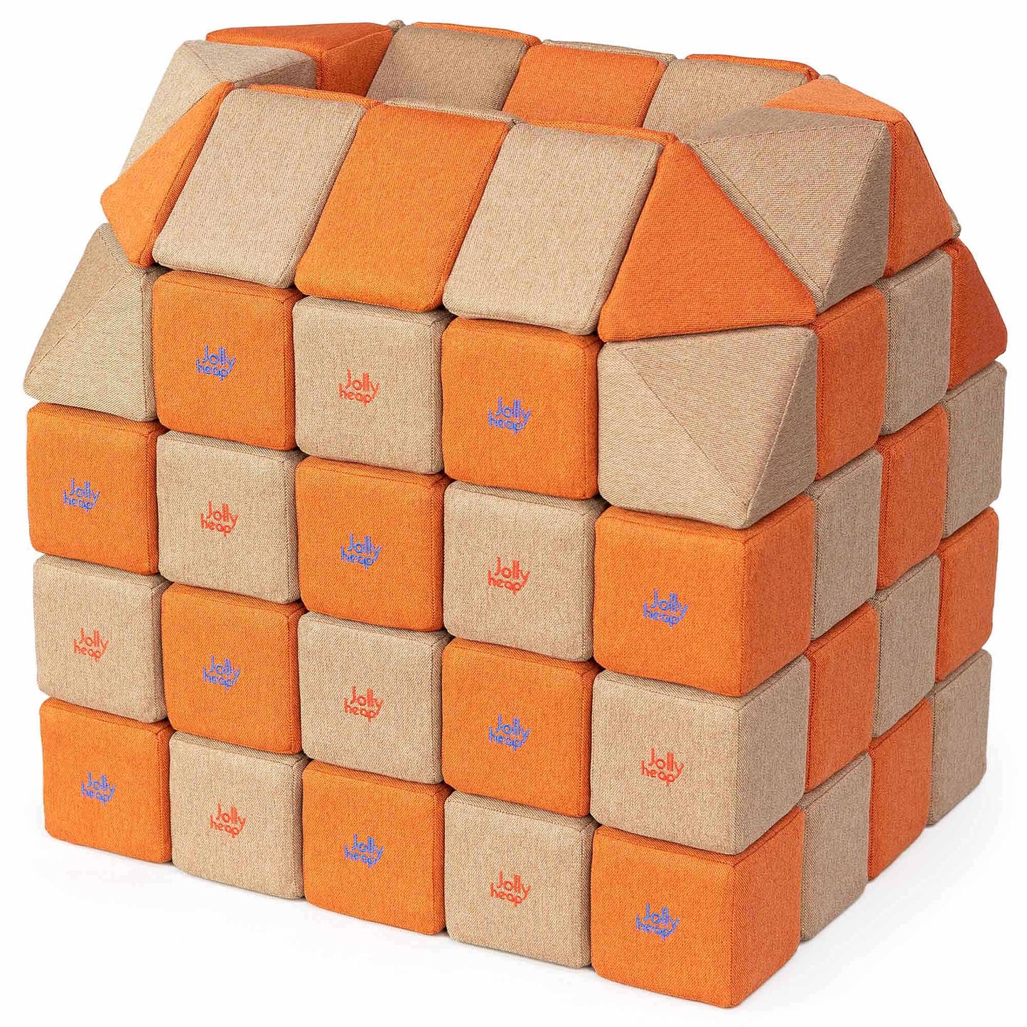 Jolly Heap, 24 mini blocs de construction magnétiques, 2 formes et 36 combinaisons de couleurs différentes