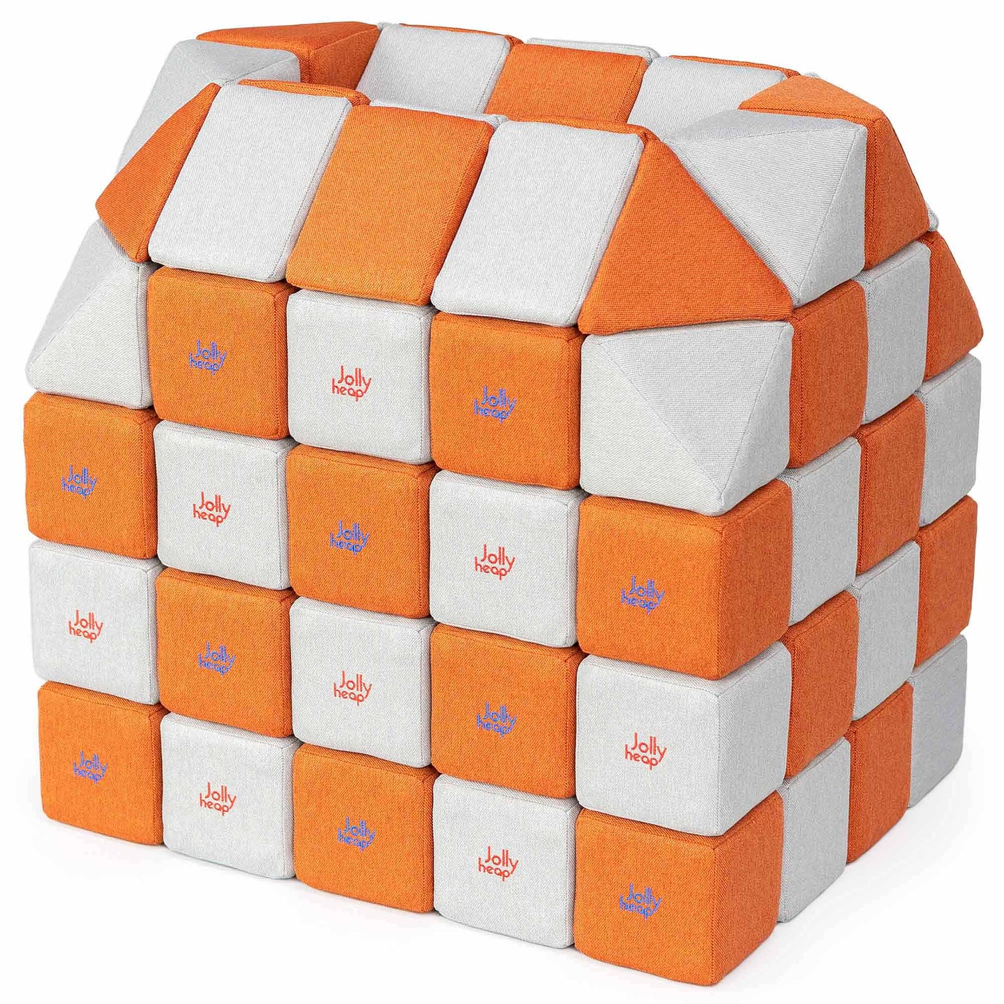 Jolly Heap, 24 mini blocs de construction magnétiques, 2 formes et 36 combinaisons de couleurs différentes