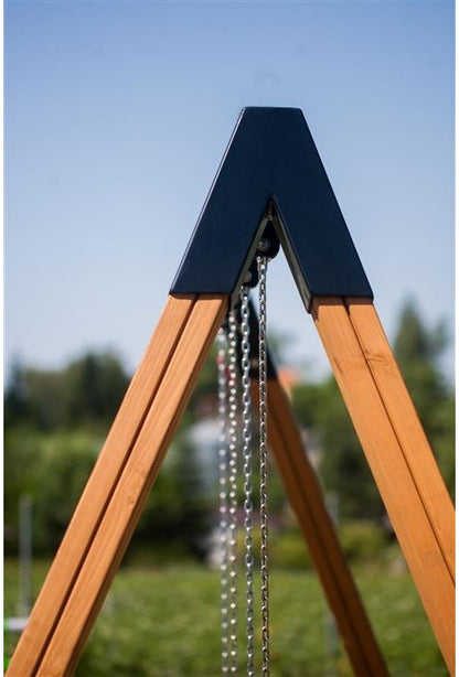 Doppelschaukel mit Babyschaukel und Reifensitz