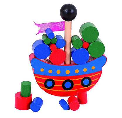 Geschicklichkeitsspiel - Piratenschiff Holzspiel