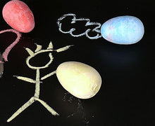 Straßenmal Kreide in Eiform, 3er Set