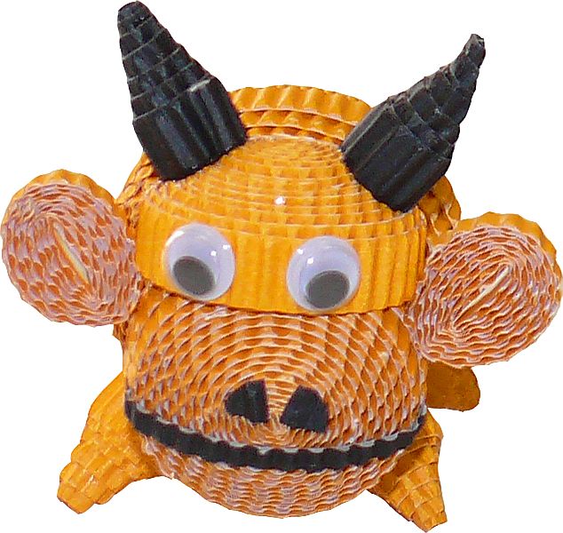 Bastel-Set Wellpappe Tiere inkl. Zubehör