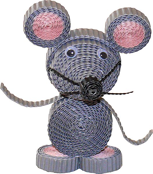 Bastel-Set Wellpappe Tiere inkl. Zubehör