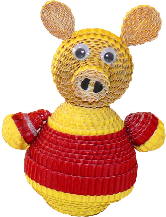 Bastel-Set Wellpappe Tiere inkl. Zubehör