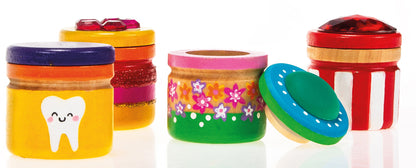 Zahndöschen aus Holz, einzeln