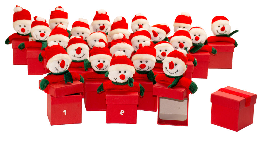 Geschenkbox 24er Pack - Weihnachten Motiv Schneemann