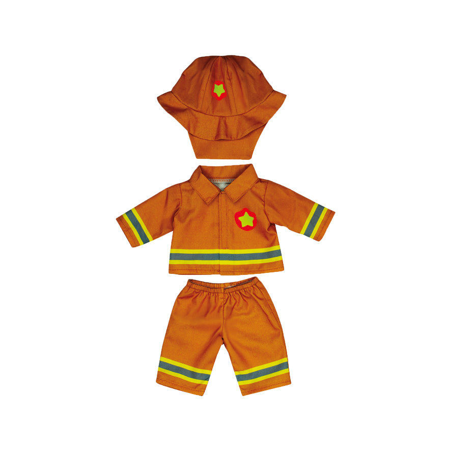 Fireman doll costume for dolls 38 cm long
