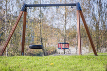 Doppelschaukel mit Babyschaukel und Reifensitz