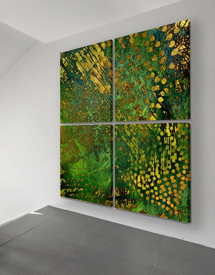 Schallabsorptionswand 100 x 160 x 5 cm mit Bild