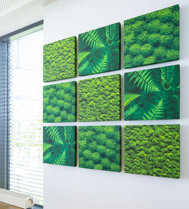 Schallabsorptionswand 100 x 160 x 5 cm mit Bild