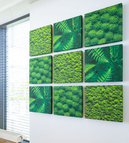 Panneau d'absorption acoustique 70 x 70 x 5 cm avec image