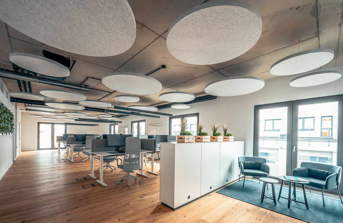 Panneau d'absorption acoustique ROND 75 x 75 x 5 cm