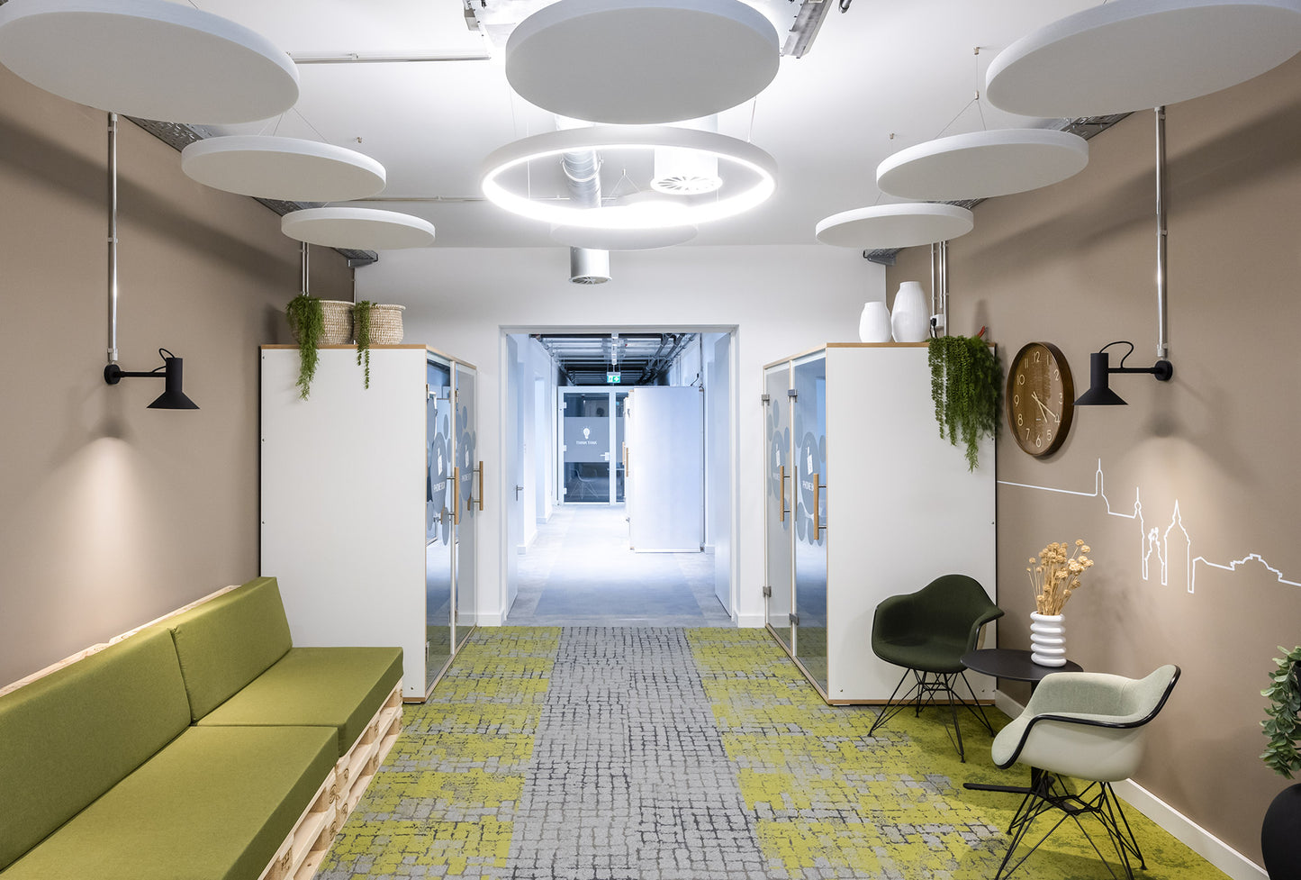 Panneau d'absorption acoustique ROND 75 x 75 x 5 cm