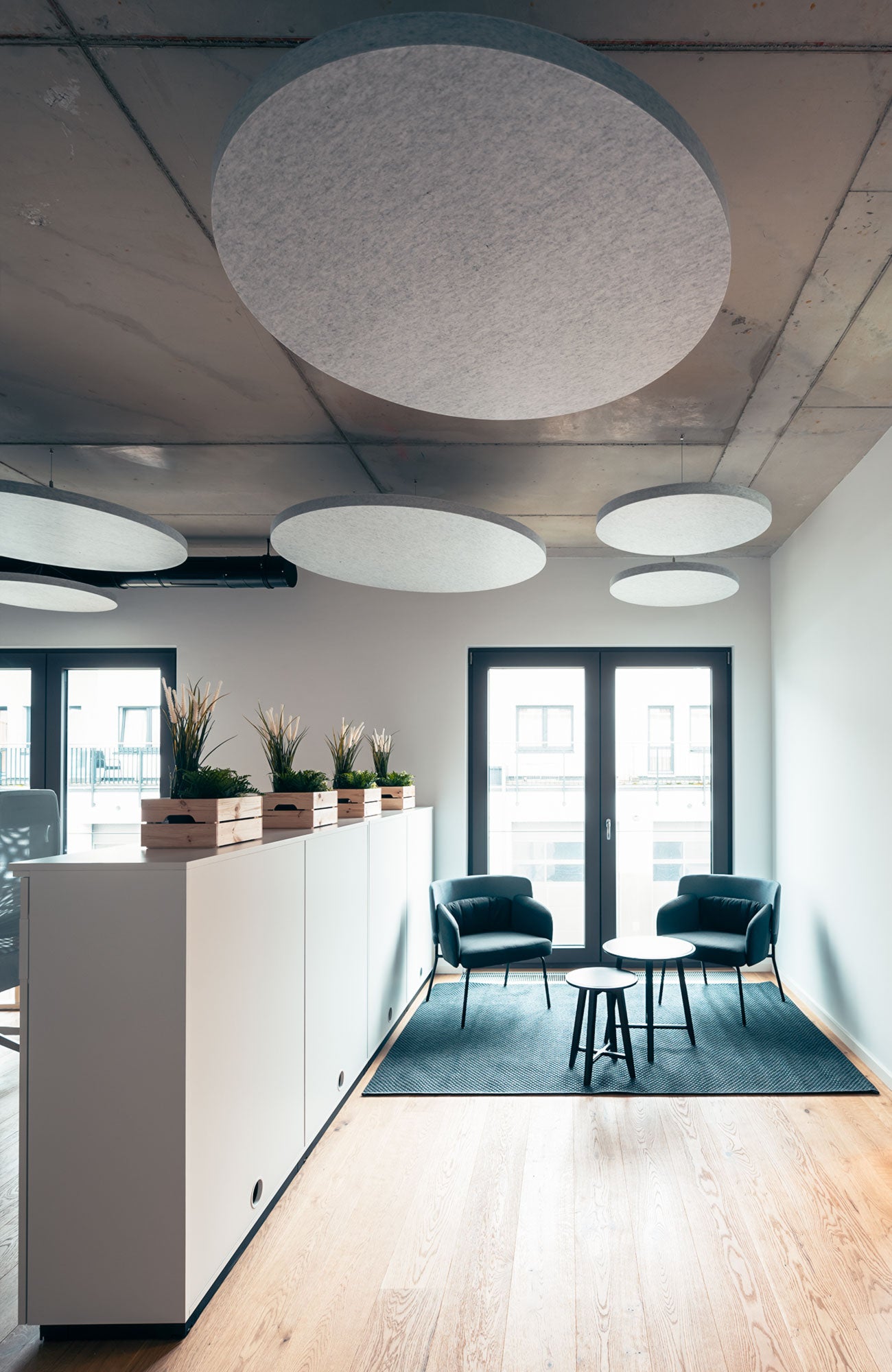 Panneau d'absorption acoustique ROND 140 x 140 x 5 cm