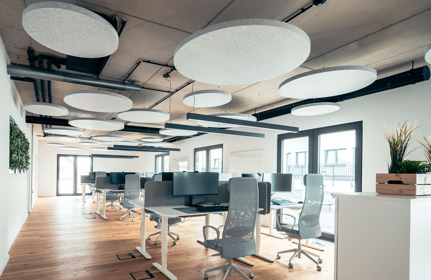 Panneau d'absorption acoustique ROND 140 x 140 x 5 cm