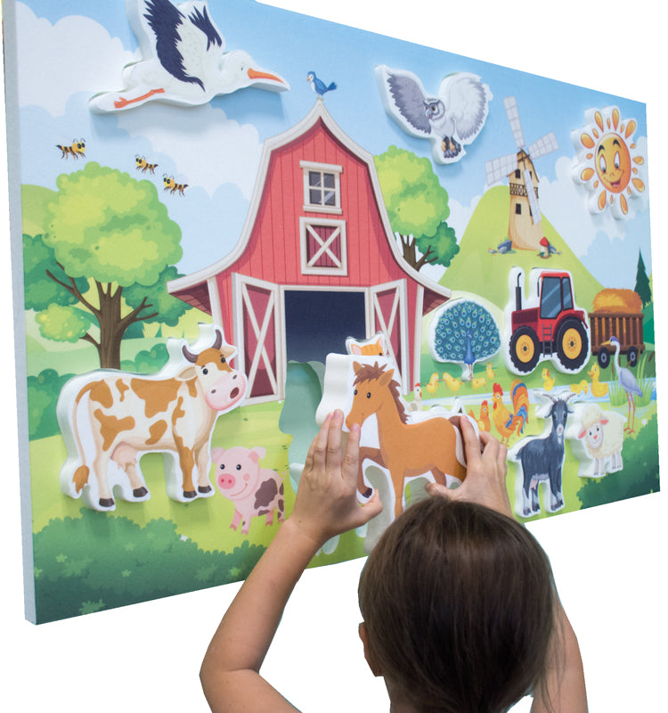 Panneau d'insonorisation Lionheart avec motif de ferme (image).