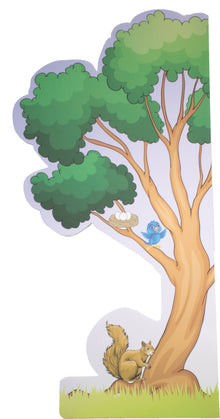 Löwenherz Schallfresser Raumteiler Modell Baum - beidseitig bedruckt 200 x 100 cm