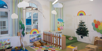 Löwenherz Schallfresser Raumteiler Zaunmotiv - einseitig bedruckt