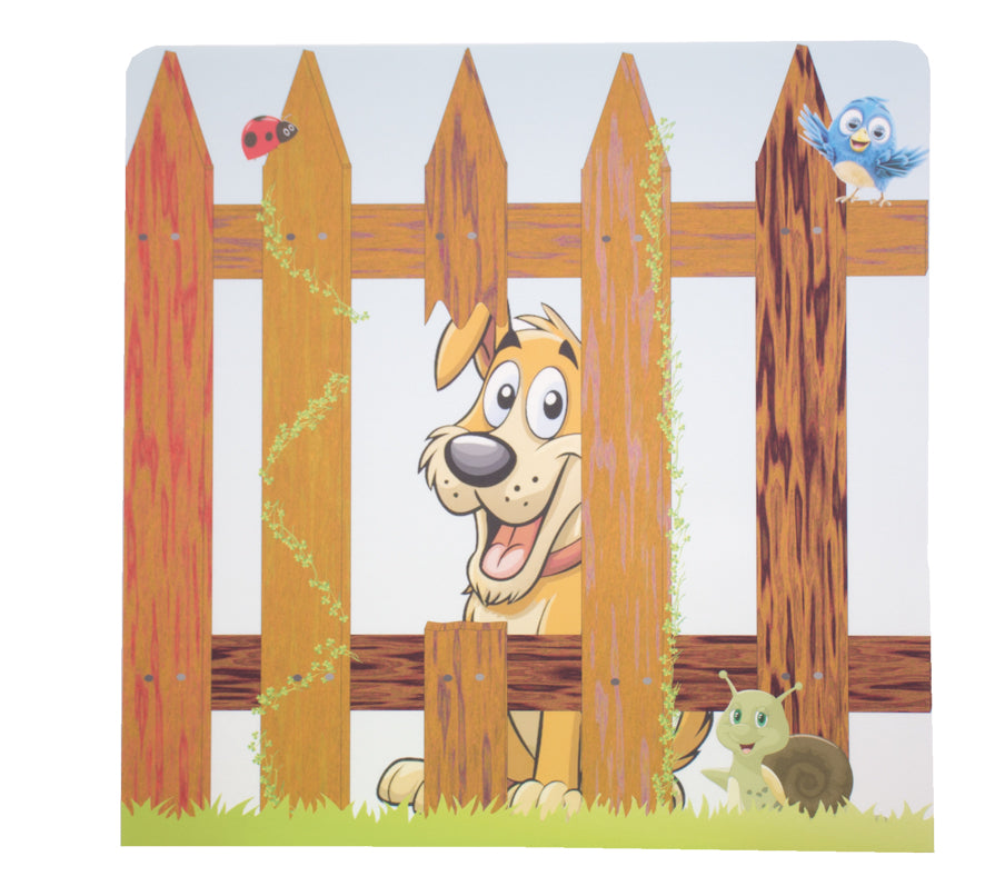 Löwenherz Schallfresser Raumteiler Zaunmotiv - einseitig bedruckt