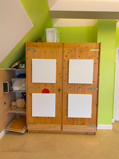 Löwenherz Schallfresser - Rahmenlose Platte, 25 mm dick, rechteckig, 50/100 cm Kantenlänge