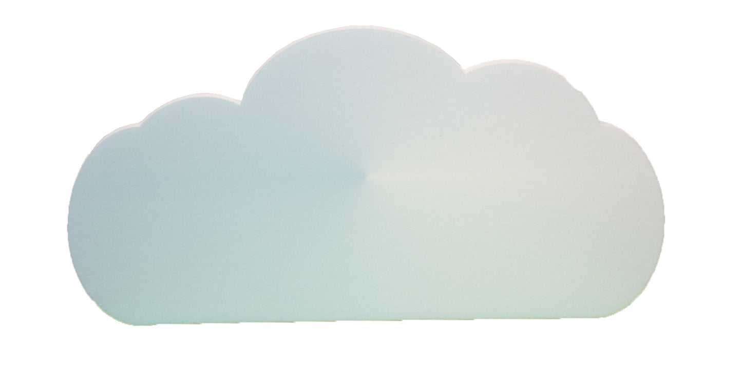 Mangeur de sons Lionheart - Motif nuage, bleu ciel, 60 x 30 cm, 25 mm d'épaisseur