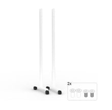 Ständer Set für Schallschutzplatten auf Rollen weiß