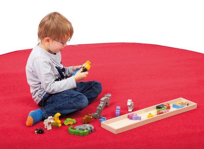 Tretford carpet, round, 1.01-2.00 m diameter, bound edges