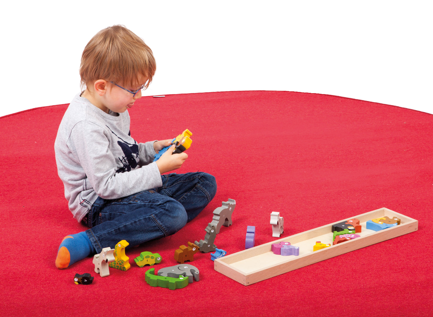 Tretford Teppich rund bis 1m Durchmesser gekettelt