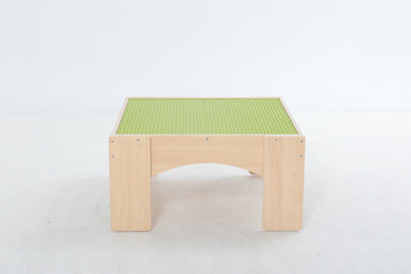 Bausteintisch mit Noppenplatte für Steckbausteine