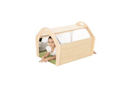 Kriechtunnel mit Spiegel und Matte