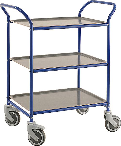 Servierwagen mit 3 Tabletts